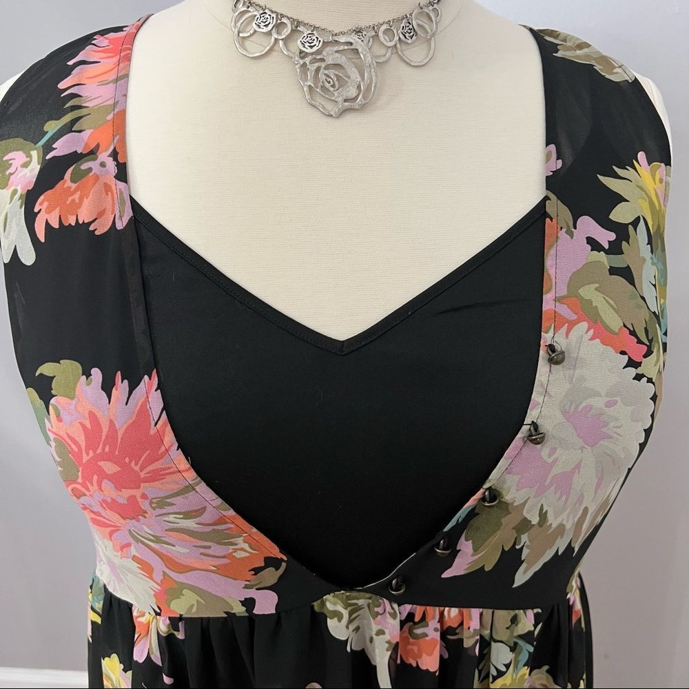 Anthropologie Maeve Violetta Floral Babydoll Dress -- XL - Picture 5 of 15